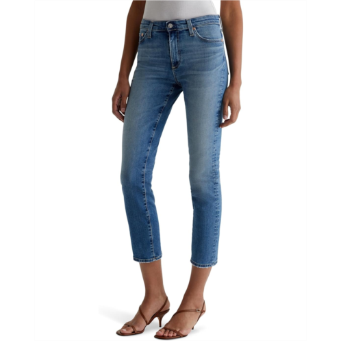 Womens AG Jeans Mari Mid Rise Slim Straight Crop Jeans in 13 Years Reign