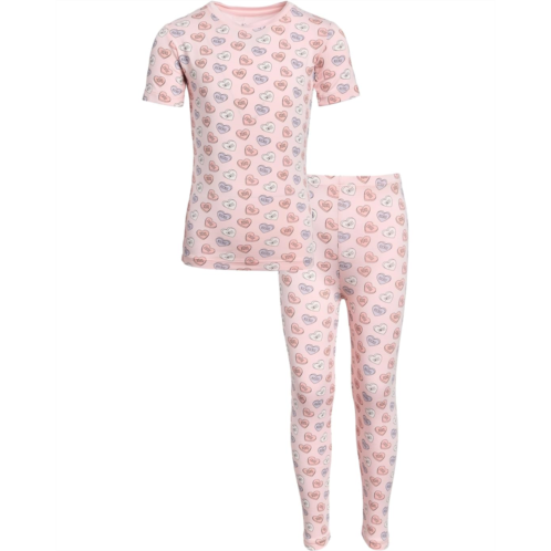 Kids Kickee Pants Kids Print Short Sleeve Pajama Set (Toddler/Little Kid/Big Kid)