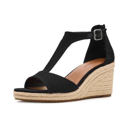 Womens Lucky Brand Cyleste T-Strap Wedge Sandals