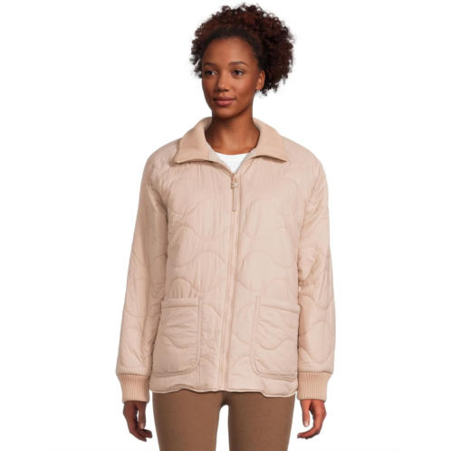 Womens Beyond Yoga Reversible Quilted Jacket