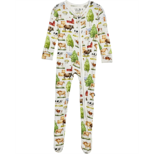 Kids Kickee Pants Kids Print Footie with 2 Way Zipper (Infant)