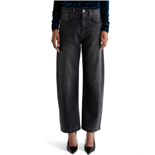 Womens AG Jeans Hattie High Rise Barrel in Star Light