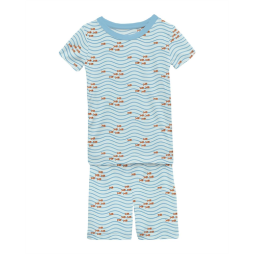Kickee Pants Kids Print Short Sleeve Pajama Set with Shorts (Toddler/Little Kid/Big Kid)