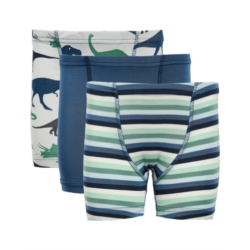 Boys Kickee Pants Kids Print Boxer Brief Set of 3 (Toddler/Little Kid/Big Kid)