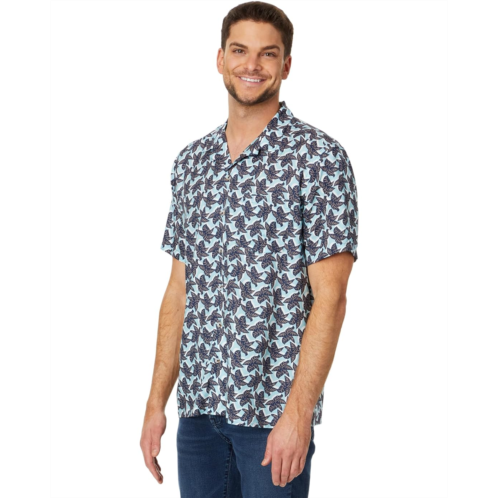 Johnston & Murphy Short Sleeve Leaf Cluster Camp Shirt