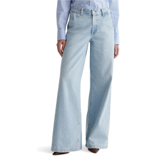 AG Jeans Stella Mid-Rise Wide Leg Palazzo Jeans in Idol