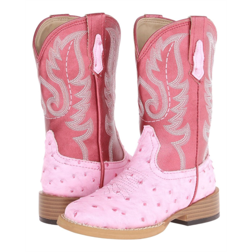Girls Roper Kids Square Toe Ostrich (Toddler/Little Kid)