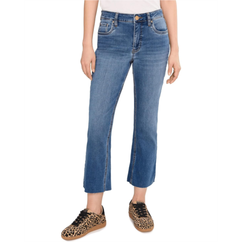 Womens KUT from the Kloth Petite Kelsey High Rise Fab Ab Ankle Flare-Nset Leg in Sentiment