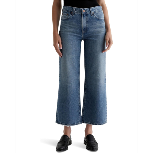 AG Jeans Saige Mid Rise Wide Leg Jeans in Castlebay
