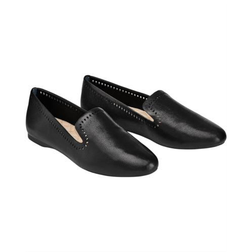 Womens Birdies Starling Leather Laser Cut Flat