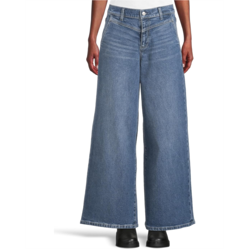 Womens Paige Cameron Wide Leg 31 w/ Front Yoke And Trouser Pockets in Katerina