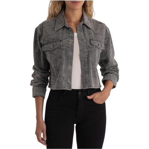 Womens KUT from the Kloth Miley Button Front Jacket With Patch Pockets
