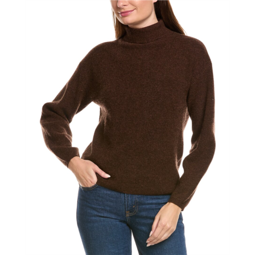 kier j ribbed turtleneck wool & cashmere-blend sweater