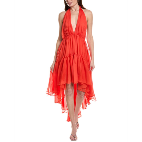 Bardot leona high-low ruffle maxi dress