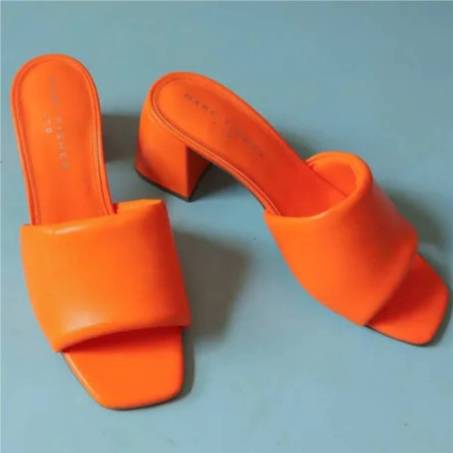 MARC FISHER nombra block heel sandal in orange