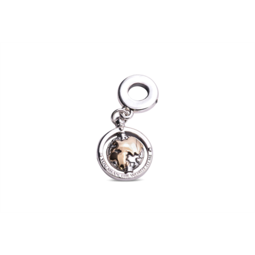 Pandora people spinning world dangle charm -