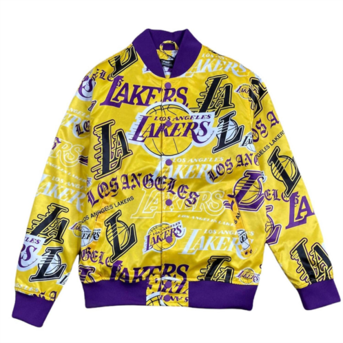 PRO STANDARD los angeles lakers track jacket in yellow
