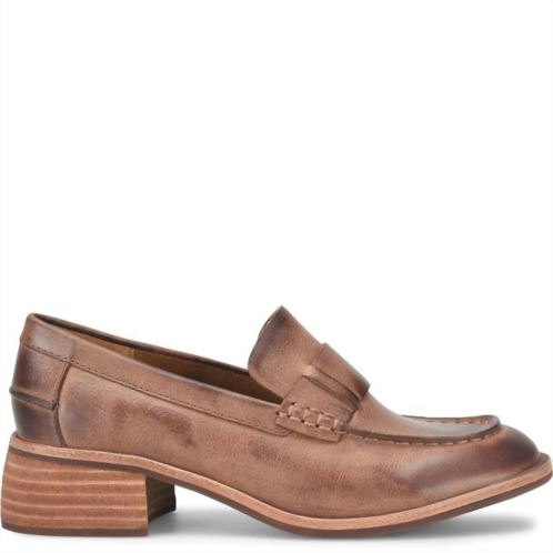 KORK-EASE womens kya moc toe loafer in dark brown