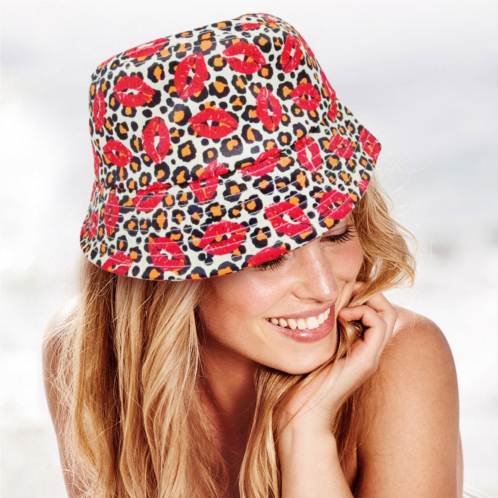 FASHNZFAB lips leopard patterned bucket hat
