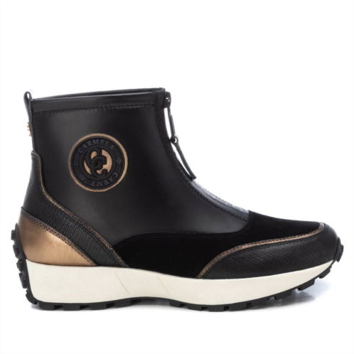 XTI carmela leather collection womens sneaker booties by