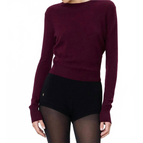 Eterne francis cashmere sweater in oxblood