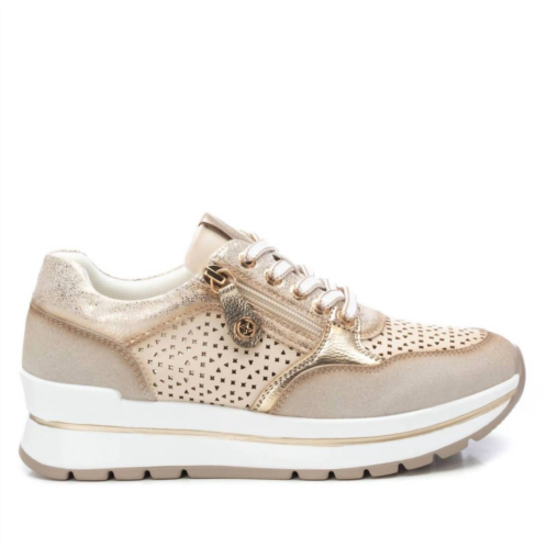 Xti womens fashion sneakers in beige