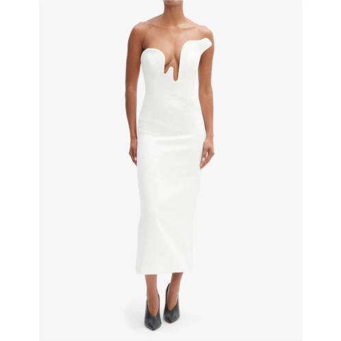 BARDOT rosalyn midi dress in white