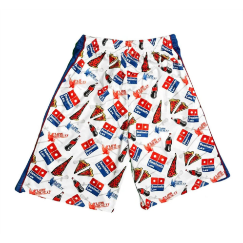 Flow Society boys dominate dominoes shorts in white