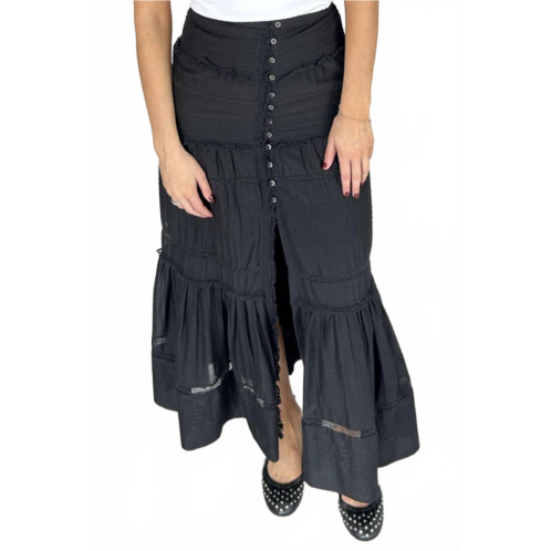 ISABEL MARANT womens gihane skirt in black