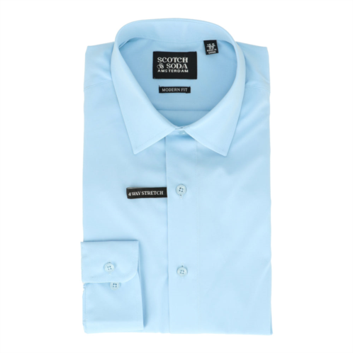 Scotch & Soda mens light blue dress shirt