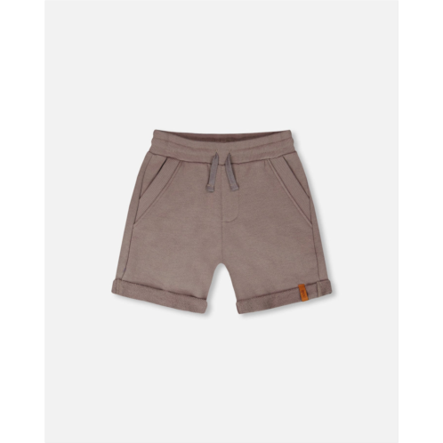 Deux par Deux french terry shorts taupe