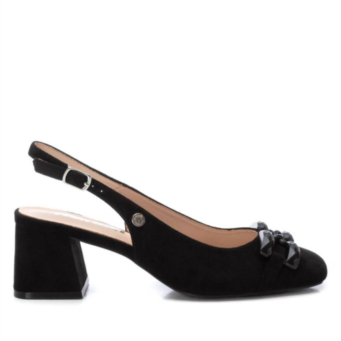 Xti womens leather pumps in black