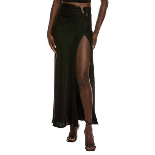 Bardot dylan split front maxi skirt