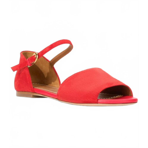 STAUD womens catherine sandals in rose red