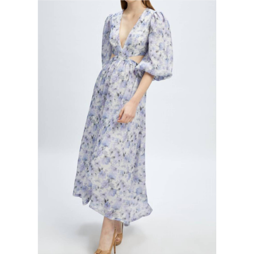 BARDOT allston midi dress in lilac flrl