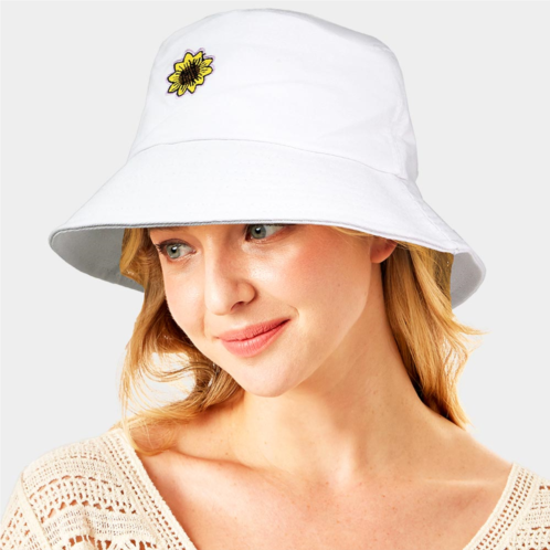 FASHNZFAB sunflower patch accented bucket hat