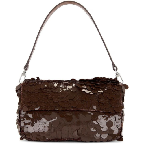 Staud womens timmy shoulder bag cacao