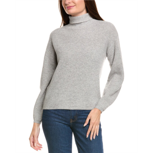 kier j ribbed turtleneck wool & cashmere-blend sweater