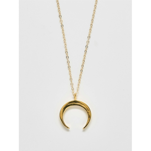 Gap Admiral Row Gold Crescent Moon Necklace