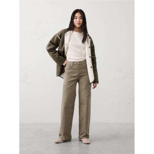 bananarepublic Wide-Leg High-Rise Jean