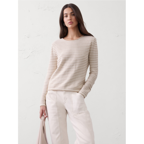 bananarepublic Texture Stitch Tie-Back Sweater