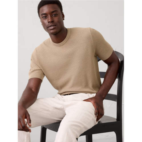 bananarepublic Slim-Fit Textured Sweater T-Shirt