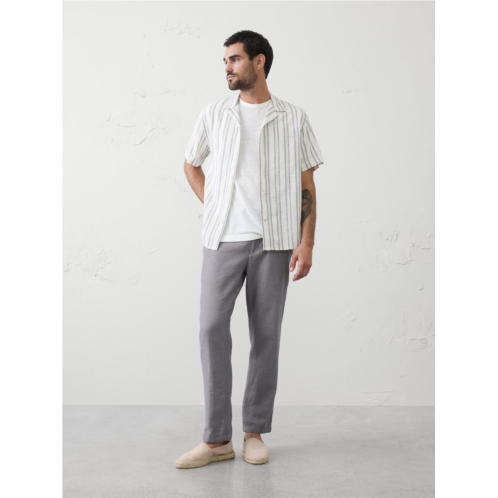 bananarepublic Slim Straight Linen-Blend Trouser