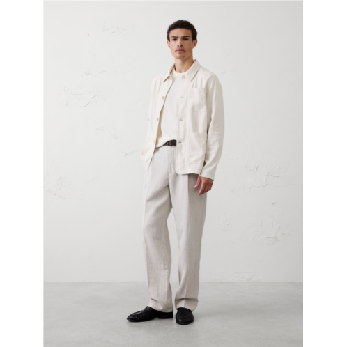 bananarepublic Relaxed-Fit Wide-Leg Linen-Blend Pant