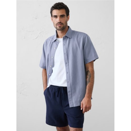 bananarepublic Standard-Fit Linen-Blend Shirt