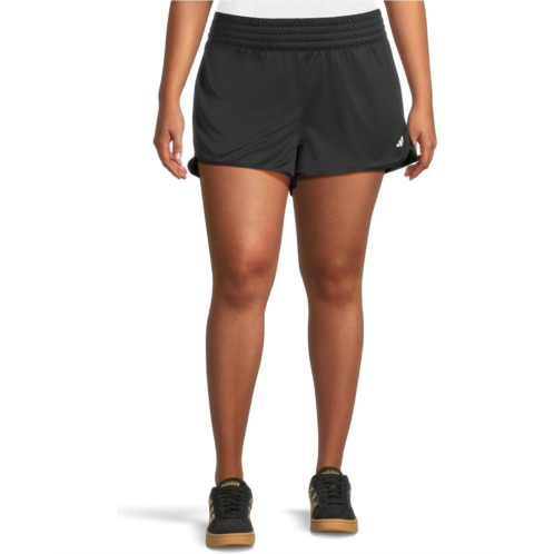 Adidas Plus Size Pacer Essentials Knit High-Rise Shorts