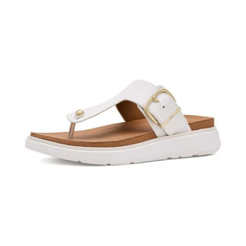 Womens FitFlop Gen-FF Buckle Leather Toe-Post Sandals