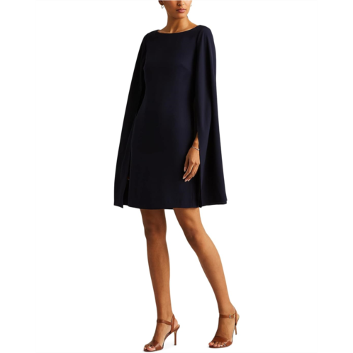 POLO RALPH LAUREN Cape Georgette Cocktail Dress