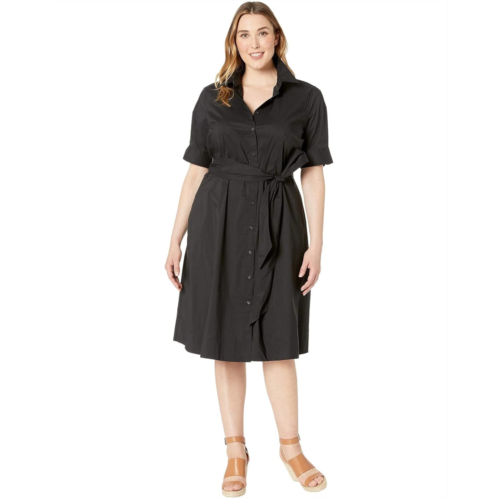 POLO RALPH LAUREN Plus-Size Cotton-Blend Shirtdress
