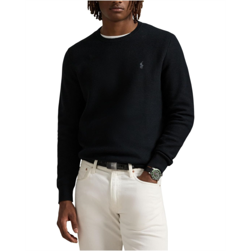 Polo Ralph Lauren Mesh-knit Cotton Crewneck Sweater